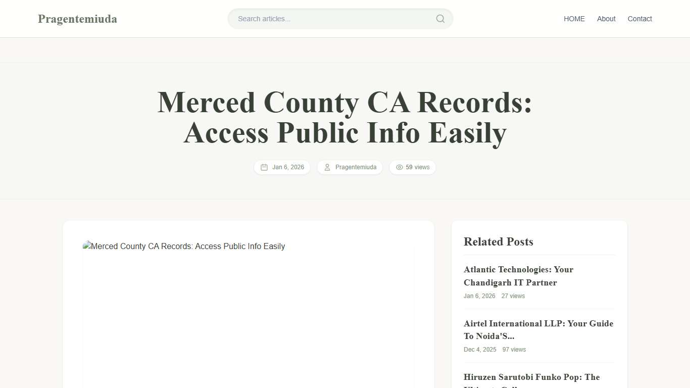 Merced County CA Records: Access Public Info Easily